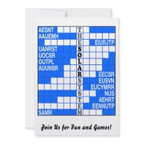 The Solar System Word Scramble Invite