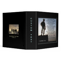 "The Soldier's Creed" 2 Inch binders by cowboyannie "The Soldier's Creed" 2 Inch binders
