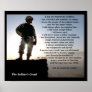 "The Soldier's Creed" Military Print