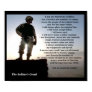 "The Soldier's Creed" Military Print