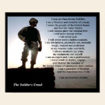 The Soldiers Creed Military posters