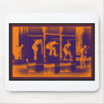 The Solid Orange Mouse Pad