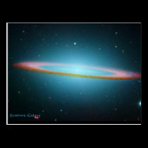 The Sombrero Galaxy on Cards and Postcards postcards