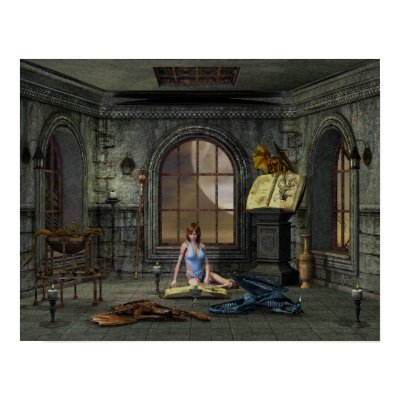 The Sorceress's Pets Print by rich5705