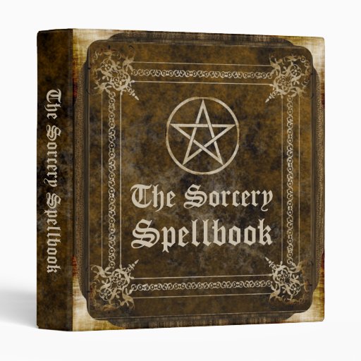 The Sorcery Spellbook 3 Ring Binder Zazzle