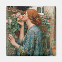 The Soul of the Rose - John William Waterhouse Refrigerator Magnet
