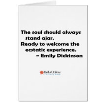 The soul should always stand ajar cards