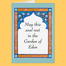 The Soul's Resting Place condolence/sympathy card cards