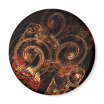 The Sound of Music Abstract Art Round Magnet