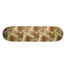 The Sound of Musical Notes from a Phonograph Music Skateboard Deck