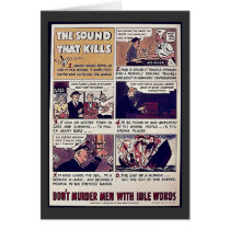 The Sound That Kills, Don't Murder Men With Idle W Greeting Cards