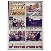 The Sound That Kills, Don't Murder Men With Idle W flyers by ww2posters The Sound That Kills, Don't Murder Men With Idle W flyers