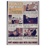 The Sound That Kills, Don't Murder Men With Idle W flyers
