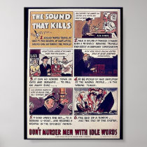 The Sound That Kills, Don't Murder Men With Idle W Poster
