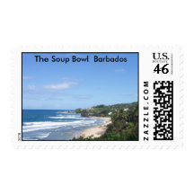 The Soup Bowl  Barbados Stamp