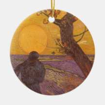 The Sower, Vincent van Gogh, Vintage Impressionism Christmas Tree Ornament