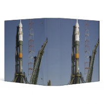 The Soyuz rocket is erected into position 2 Binders
