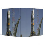 The Soyuz rocket is erected into position 2 Binders