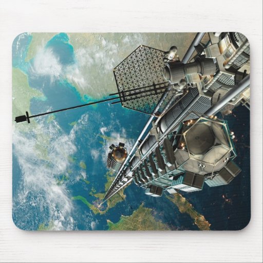 The Space Elevator Mouse Pad