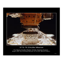The Space Shuttle Atlantis’ Orbiter Docking Mir posters