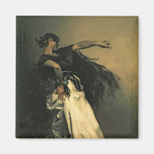 The Spanish Dancer, study for 'El Jaleo', 1882 Fridge Magnets