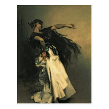 The Spanish Dancer, study for 'El Jaleo', 1882 Postcard