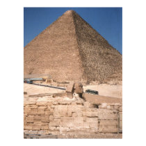 The Sphinx and the Great Pyramid at Giza posters