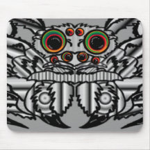 The Spider  Up Close Colorful HueTotem Mouse Pads