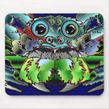 The Spider  Up Close Colorful HueTotem Mousepad