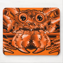 The Spider  Up Close OrangeTotem Mouse Pads