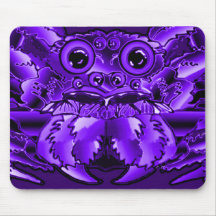 The Spider  Up Close Purple Totem Mousepads
