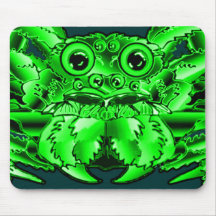 The Spiders Close Up Green Mouse Pad