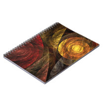 The Spiral of Life Abstract Art Notebook