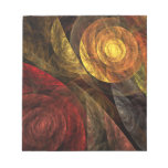 The Spiral of Life Abstract Art Notepad