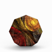 The Spiral of Life Abstract Art Octagon Award