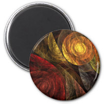 abstract, art, decorative, fine art, modern, round, magnet, Magnet with custom graphic design