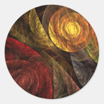 spiral, life, abstract, art, round, sticker, Sticker with custom graphic design