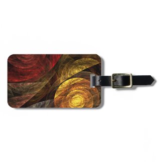 The Spiral of Life Abstract Art Tag For Bags