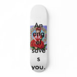 The spirit of a dead person of the red tulip., ... skateboards
