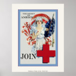 The Spirit of America ~ Vintage Nurse Poster posters