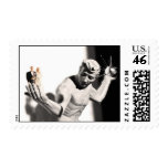 The Spirit of Detroit with a bride and groom Stamp