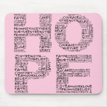 The Spirit of Hope (Black Text) Mouse Pads