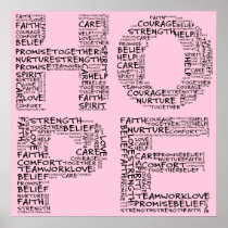The Spirit of Hope (Black Text) Poster