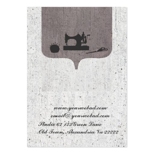 The Spirited Seamstress Business Cards (back side)