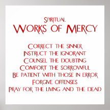 The Spiritual Works of Mercy Poster