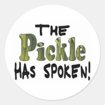 The Spoken Pickle Round Stickers