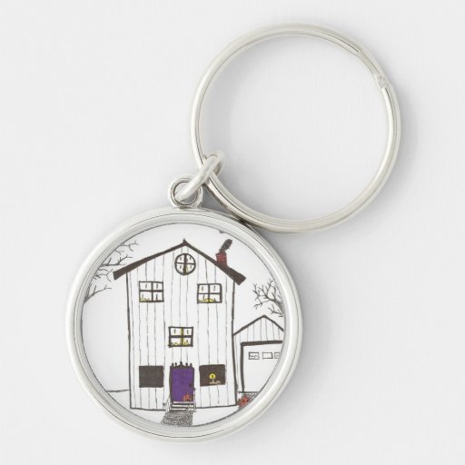The Spooky House Keychain
