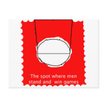 The Spot Where Men Stand And Win Games postcards by Supernova23 The Spot Where Men Stand And Win Games postcards