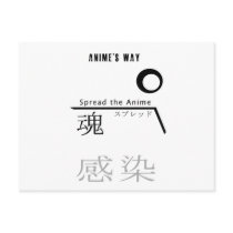 The spread and outstanding infection of anime post card