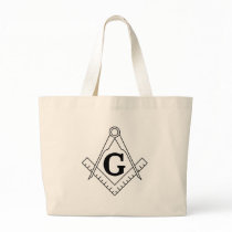 The Square and Compasses Freemasonry Symbol Canvas Bags